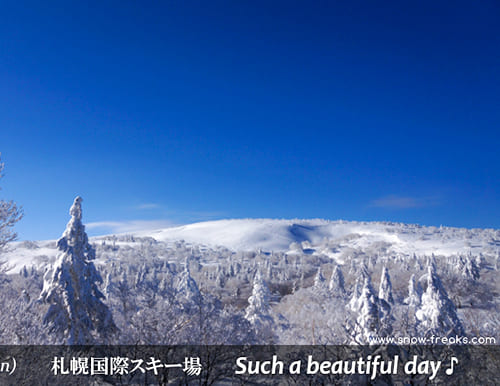 札幌国際スキー場 Such a beautiful day♪