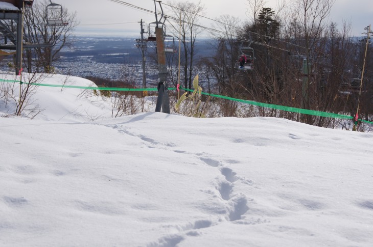 札幌藻岩山 街を見ながら、のんびりスキー