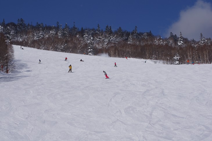 札幌国際 コース内で極上パウダーを堪能