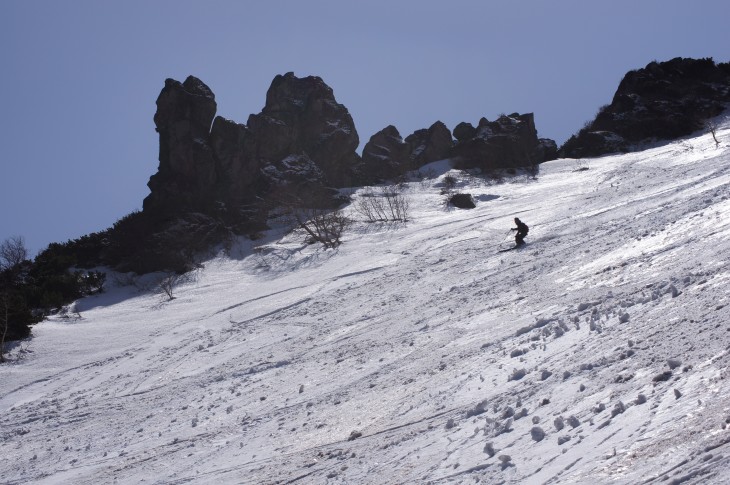 層雲峡黒岳ロープウェイスキー場 『なっきー』に見送られ山頂へ