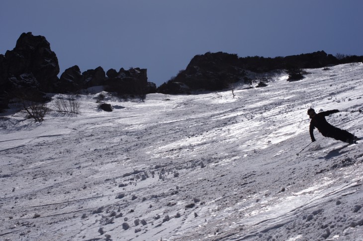 層雲峡黒岳ロープウェイスキー場 『なっきー』に見送られ山頂へ