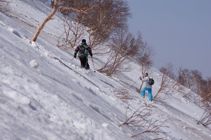 層雲峡黒岳ロープウェイスキー場 『なっきー』に見送られ山頂へ