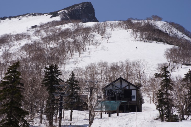 層雲峡黒岳ロープウェイスキー場 『なっきー』に見送られ山頂へ