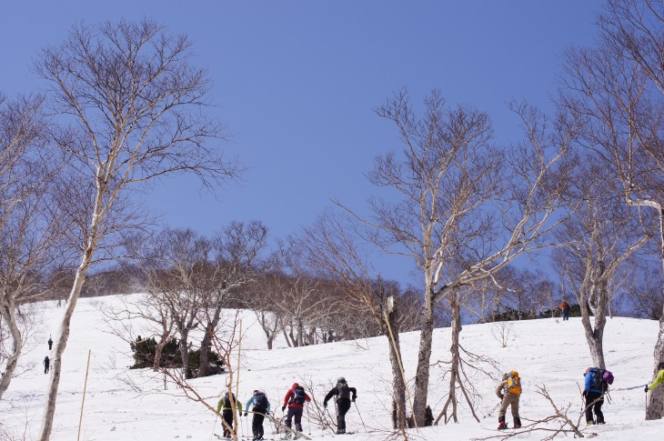 層雲峡黒岳ロープウェイスキー場 『なっきー』に見送られ山頂へ