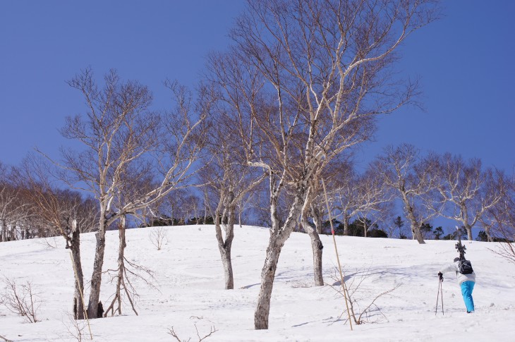 層雲峡黒岳ロープウェイスキー場 『なっきー』に見送られ山頂へ