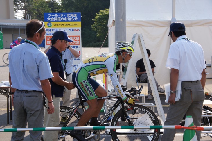 ツール･ド･北海道2012 田中哲也さん、佐藤一臣さん、片山右京さんが初秋の美瑛でタイムトライアル！