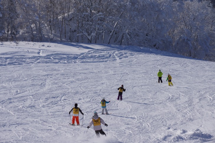 カムイスキーリンクス 青と白。「雪の教室」＆パウダー！