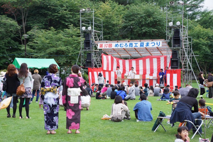 めむろ商工夏まつり 「とかち雪育プロジェクト」2013夏でもスノーボード